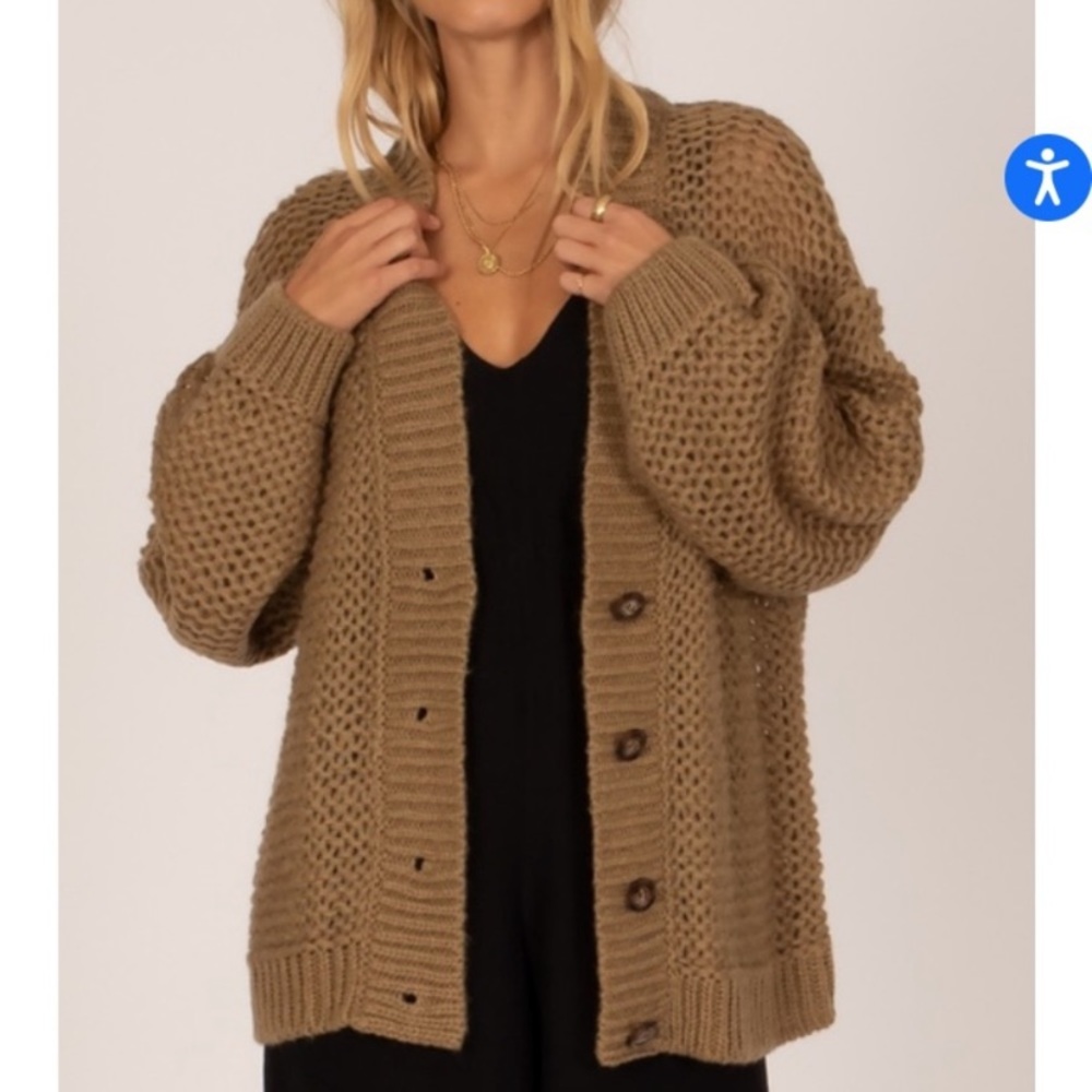 Amuse society mohair/wool blend cove sweater